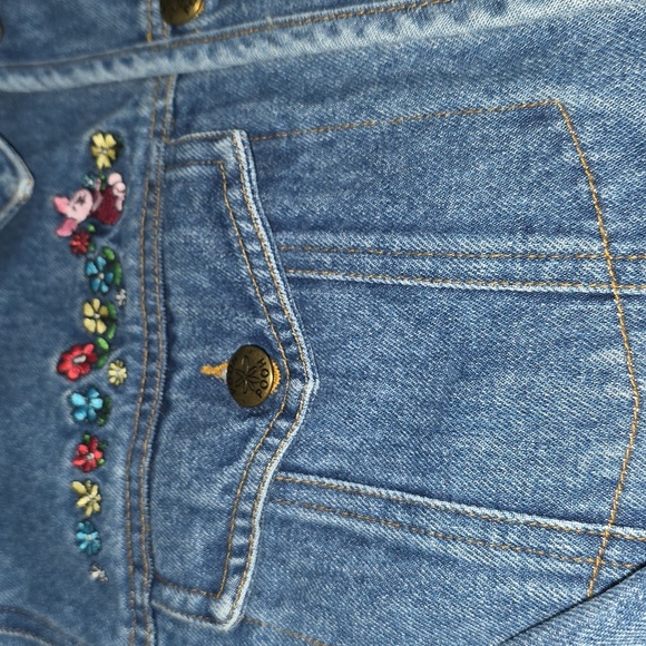 Vintage Disney Pooh Piglet Pooh Denim Jeand Jacket Y2K Size Medium - Picture 14 of 17